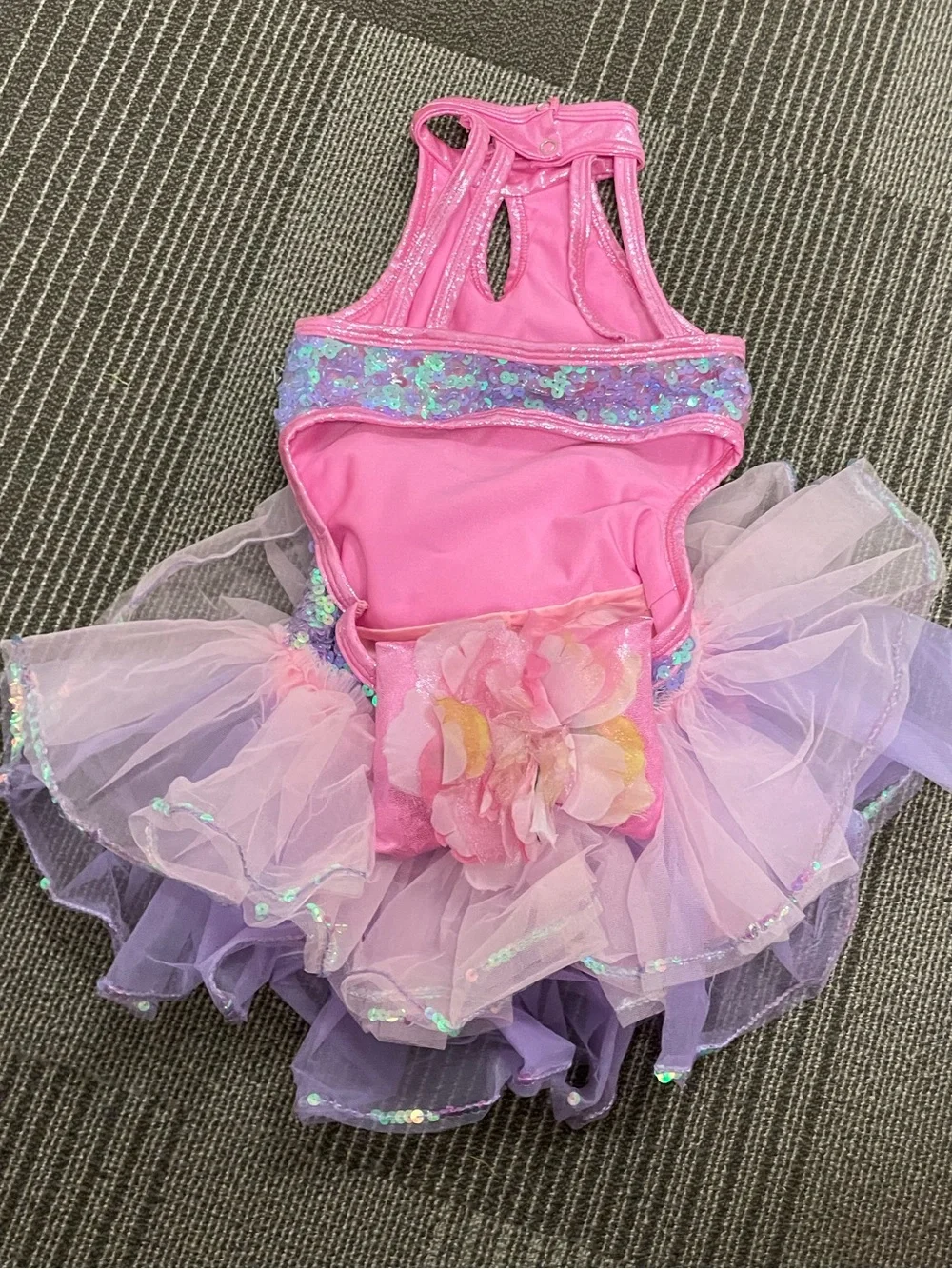 Pink and Purple Sequin Tutu Dance Costume